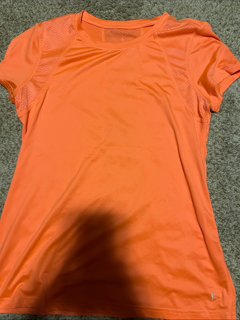 Danskin Bright Orange Short Sleeve Performance Tee